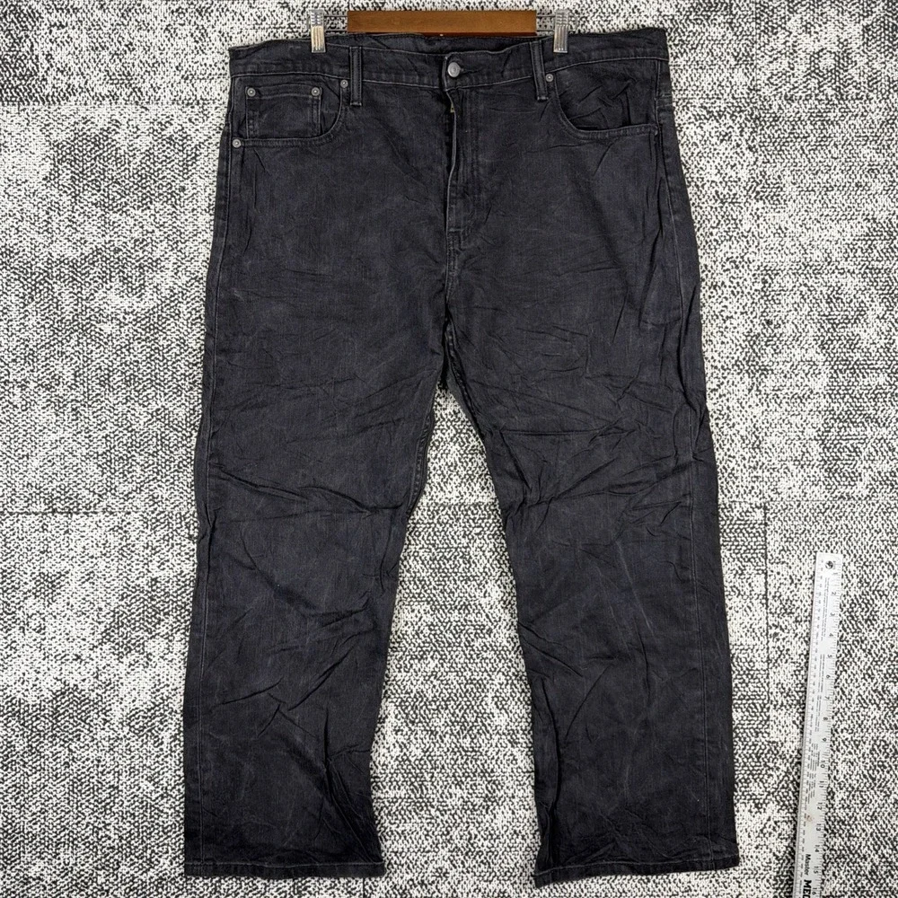 Levis 569 Faded Black Jeans Mens 40 X 30 (FITS 41 X‎ 29) Straight Leg Baggy